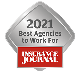 Logo - 2021 Best Agencies to Work For Insurance Journal Award Badge